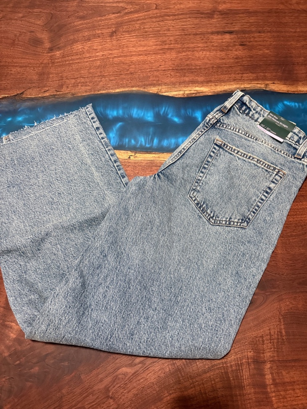 wild fable Light Blue High-Rise Straight Leg Jeans